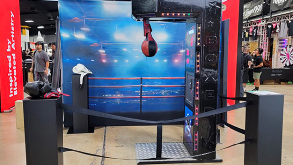Boxer Arcade at tradeshow