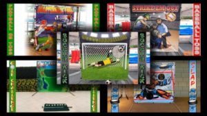 soccer futbol kicking game in miami florida