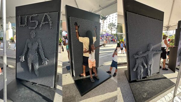 Giant Pin Art Party Rental Florida City of Delray