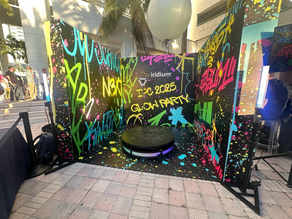 custom branded 3D photo booth enclosure for 360 booth in Miami, Florida