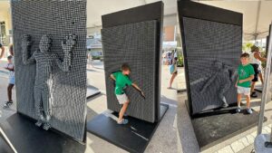 giant pin art game party rental in Miami, Florida