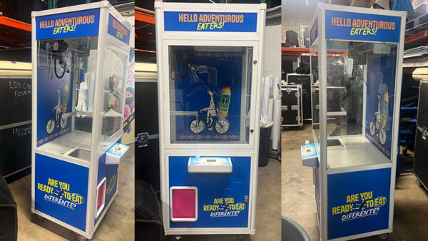 custom wrapped claw machine